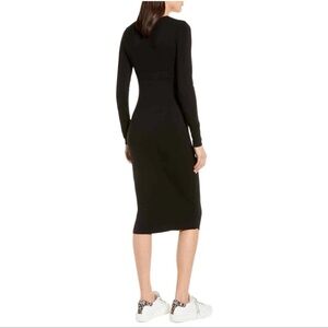 NWOT Ninety Percent Sleek Black Long-Sleeve Midi Dress from Net-a-Porter